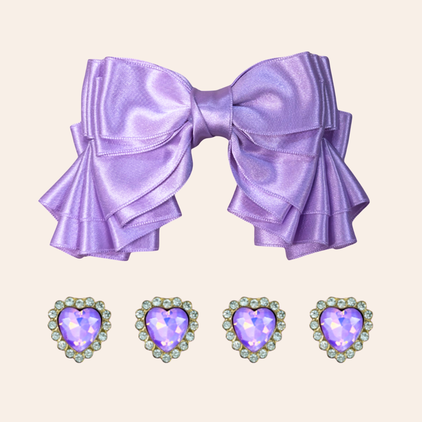 Sweetheart Bow-purple