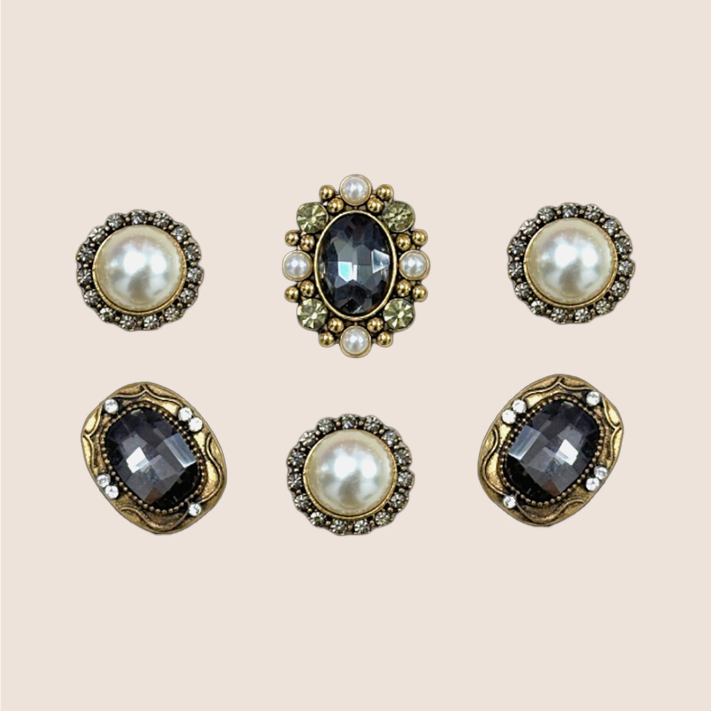 Black Knight-Baroque Gem Charms