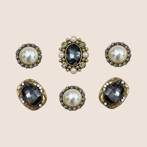 Black Knight-Baroque Gem Charms