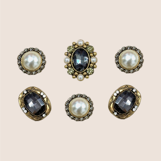 Black Knight-Baroque Gem Charms