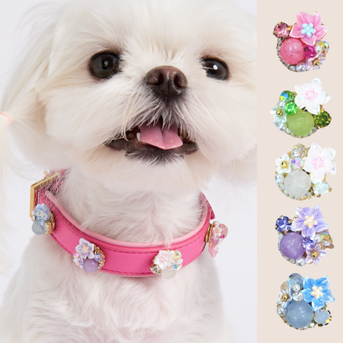 Blossom Whispers-Handcrafted Crystal Flower Cluster Charms