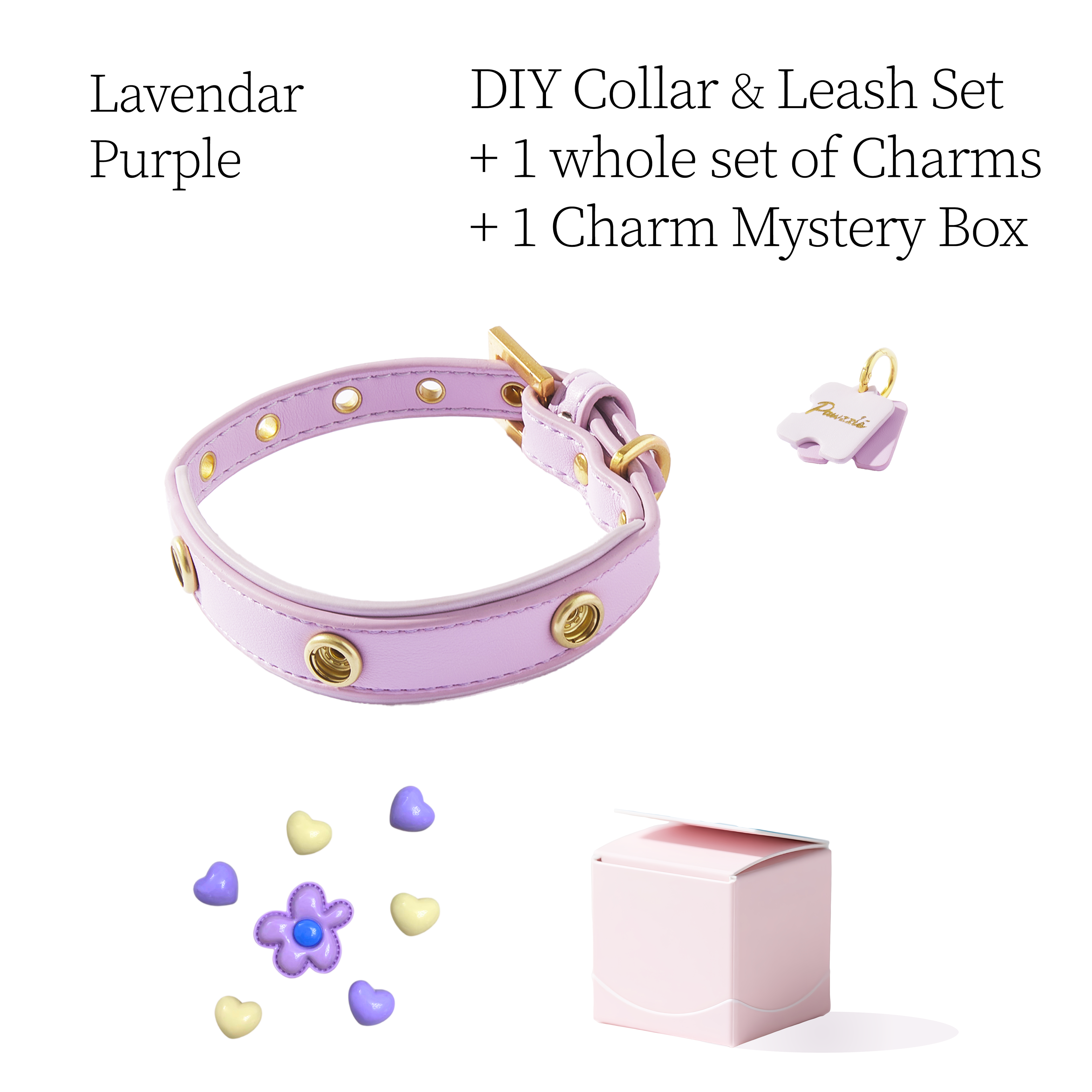 DIY Collar Set + Charm Blind Box-Lavender Purple