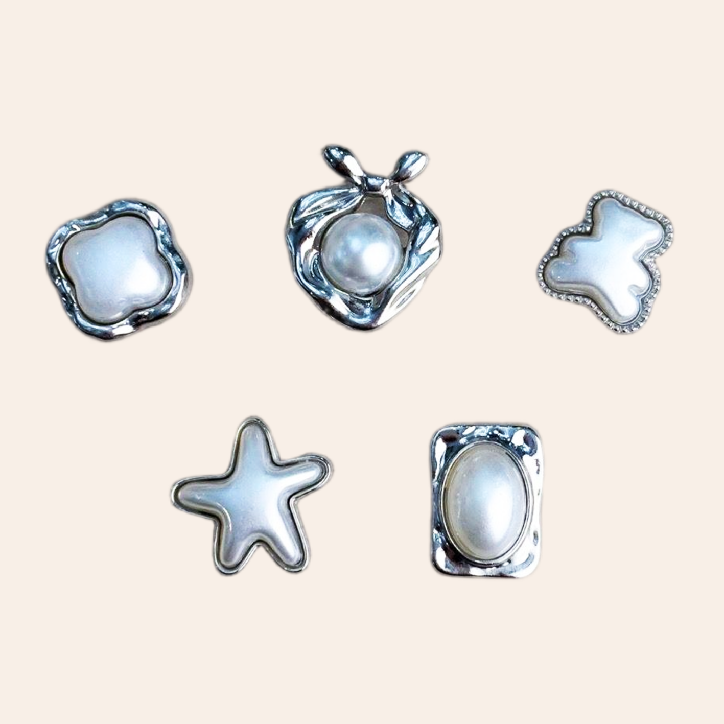 Eternal Night Pearl-Alloy Charms