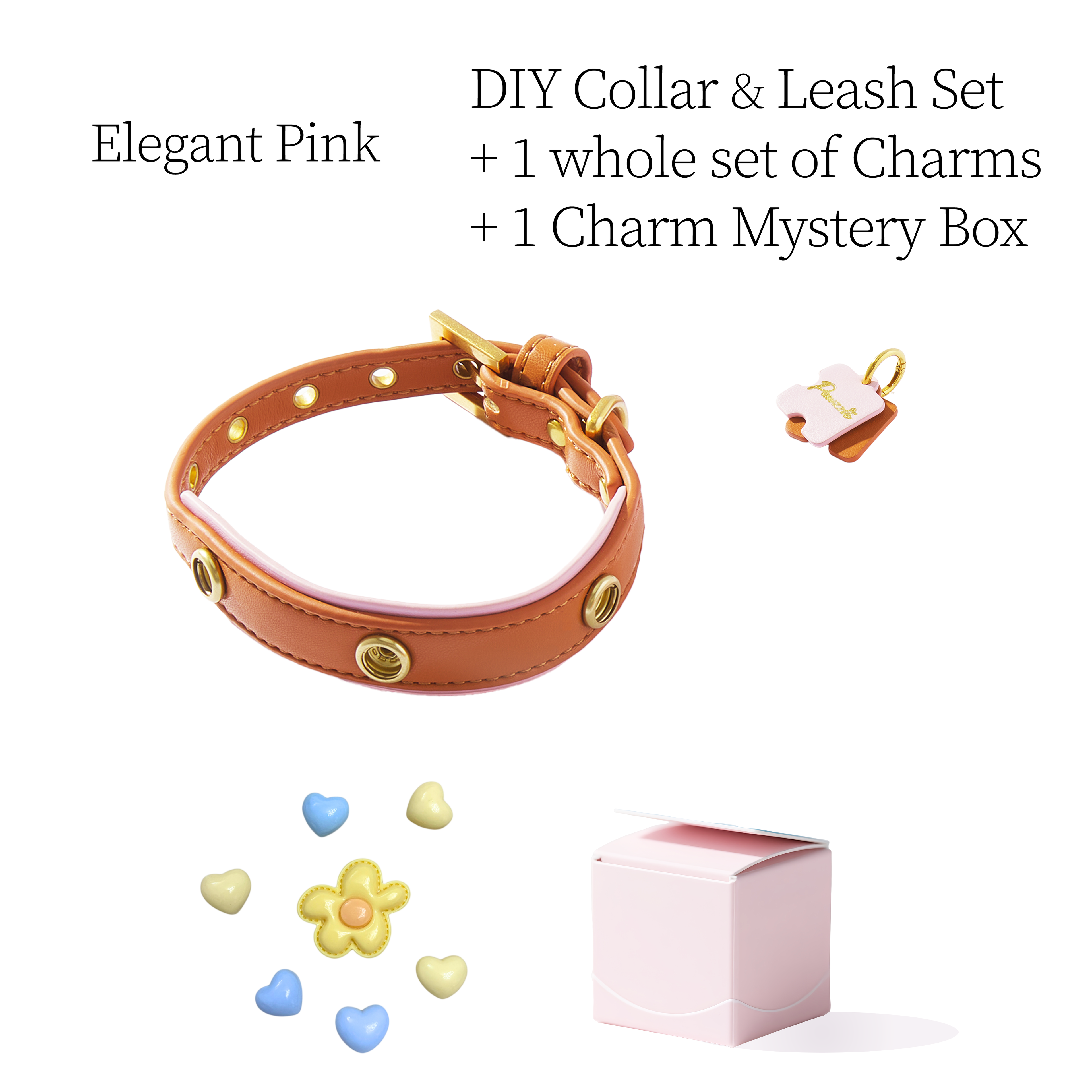 DIY Collar Set + Charm Blind Box-Elegant Brown