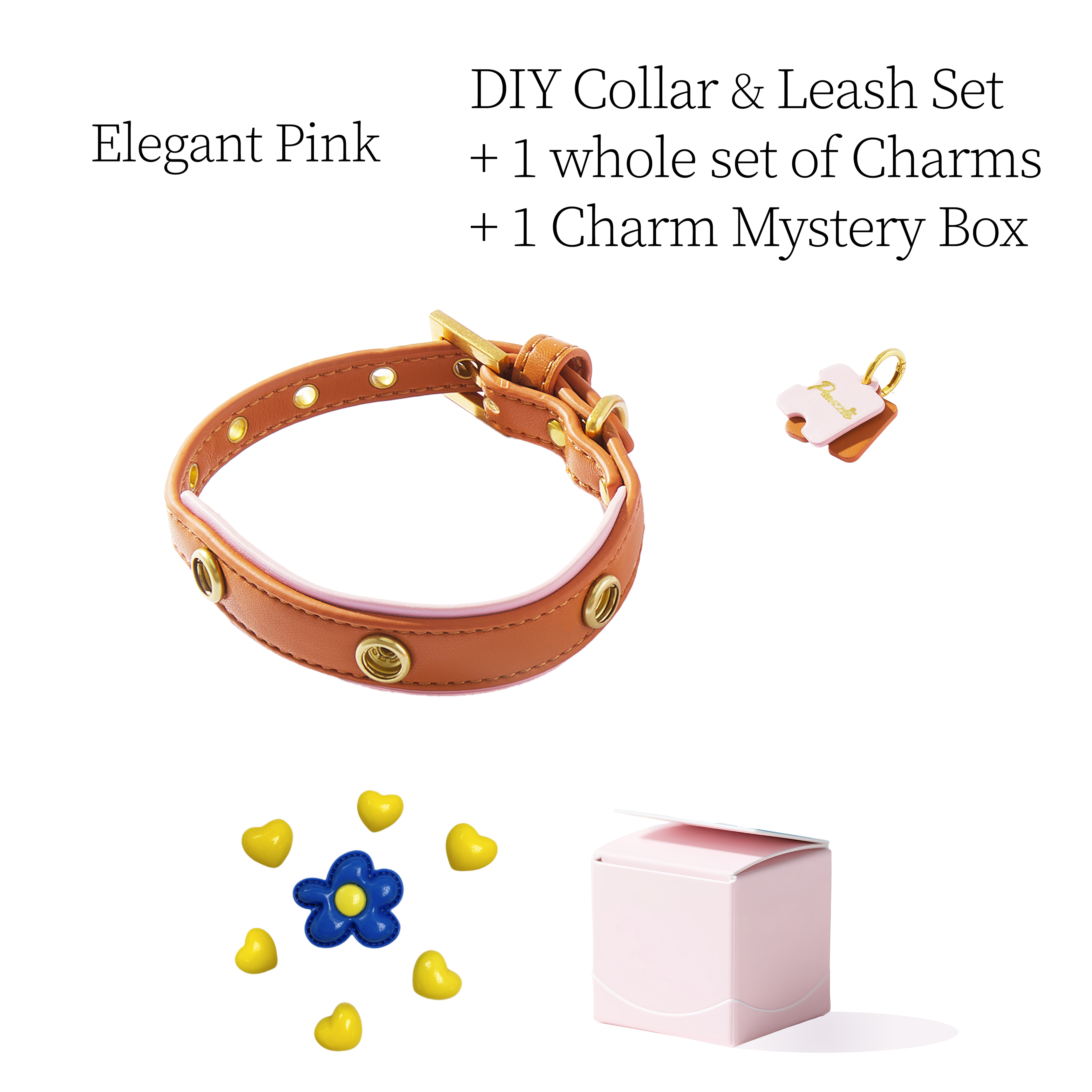 DIY Collar Set + Charm Blind Box-Elegant Brown