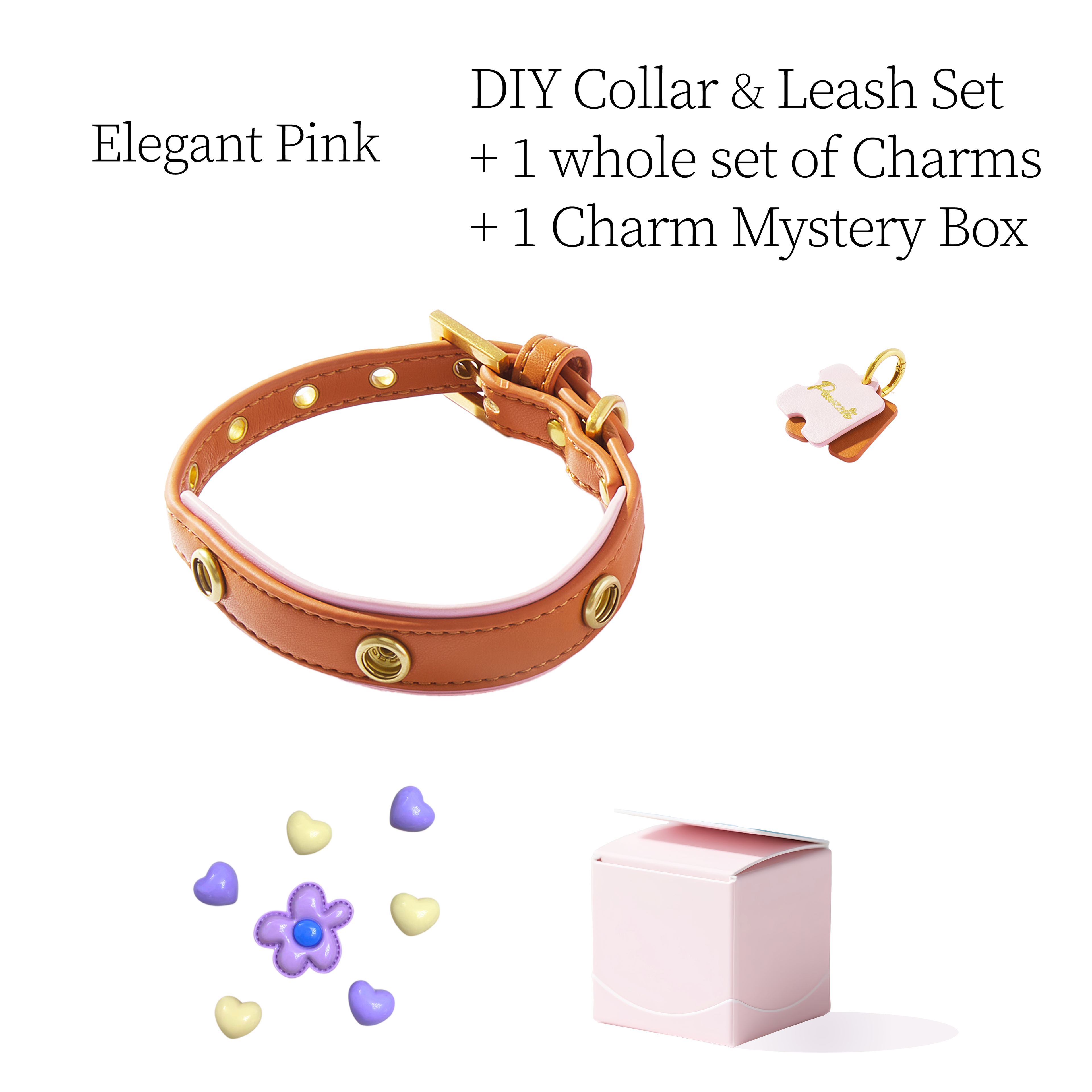 DIY Collar Set + Charm Blind Box-Elegant Brown