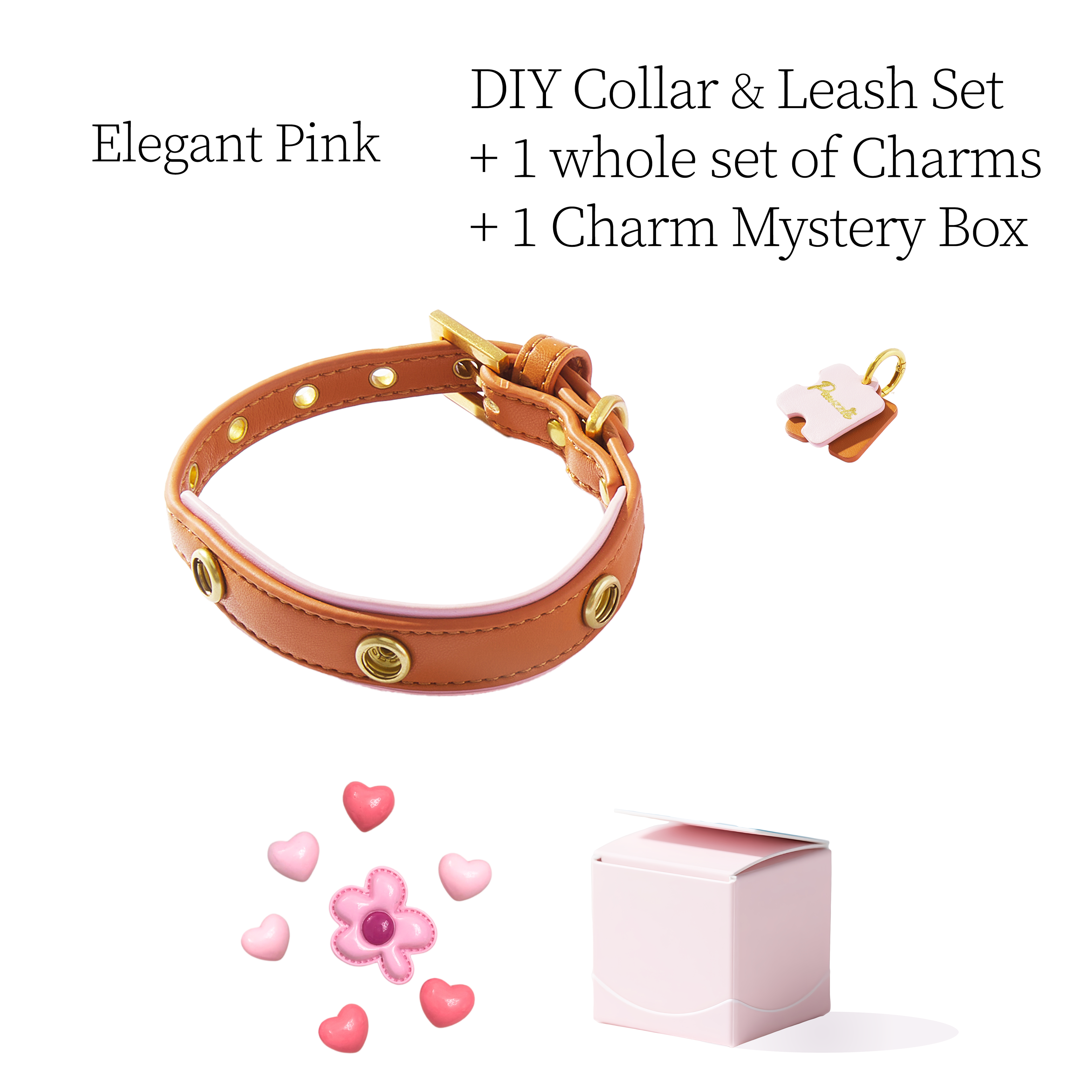 DIY Collar Set + Charm Blind Box-Elegant Brown