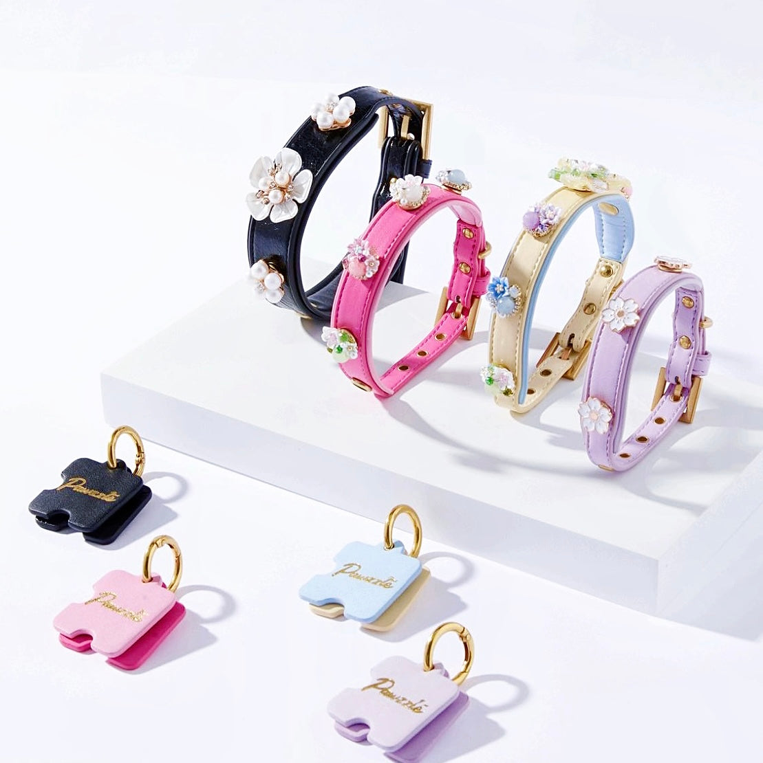 DIY Collar&Leash Set + Charm Blind Box-Four Color to choose