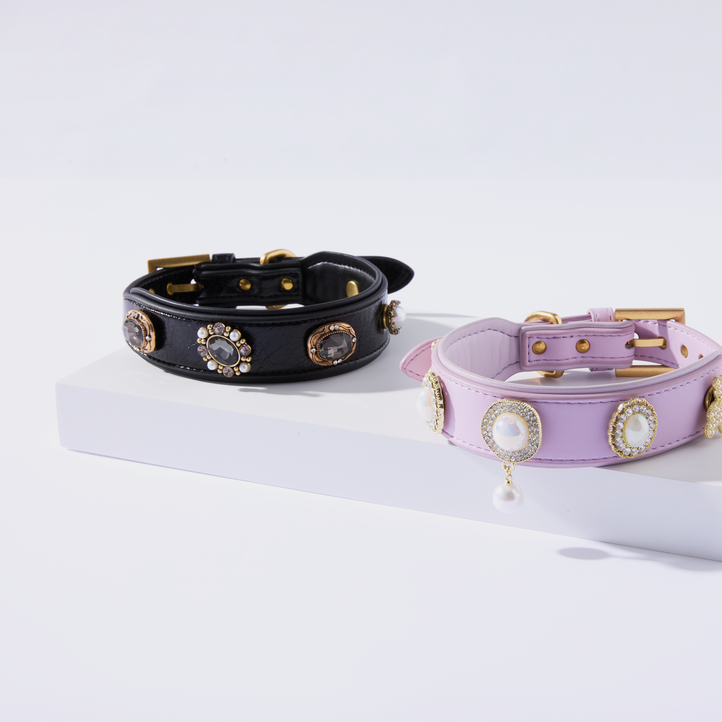 DIY Collar Set + Charm Blind Box-Rock Star Black