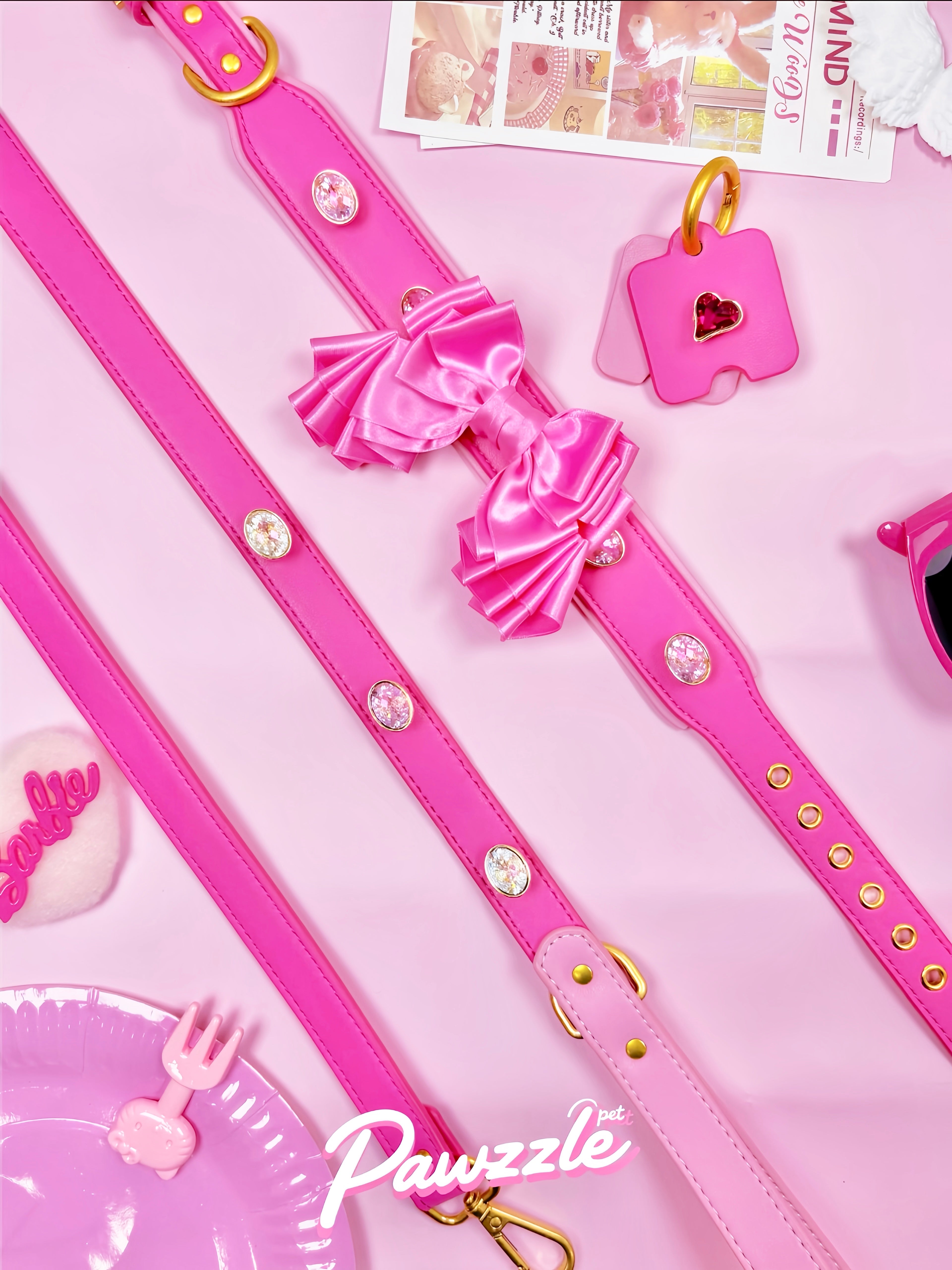 DIY Collar Set + Charm Blind Box-Barbie Pink